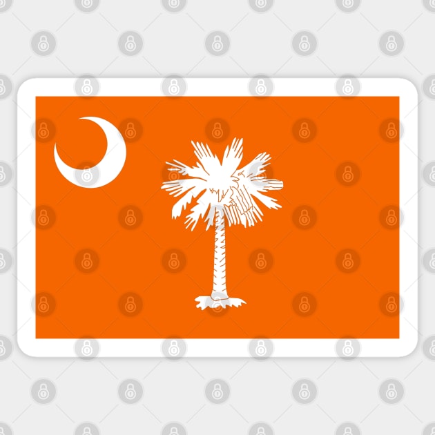 Flag of South Carolina - Orange Sticker by brigadeiro